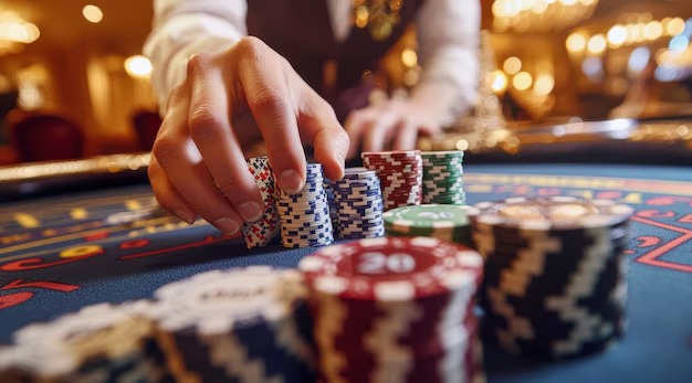 Live dealer hosting blackjack free play session